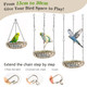 Eiodear Waterproof Bird Bed With Adjustable Chain Customizable Height Hanging Bird Hammock For Cage Small Size Bird Nest With Durable Non-Collapsible Bottom Bird Hut For Conures Budgies (Khaki)