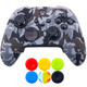 1 x Protective Customize Transfer Print Silicone Cover Skin Camougrey + 6 Thumb Grips Analog Caps for Xbox Elite Series 2 Controller