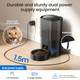 Evoliq Automatic Cat Feeder And Water Fountain 5G Wifi Cat Food Dispensers App Remote Control Programmable Timed FeedingDry Food Smart Feeder 10S Voice Recorder 1-10 Meals/Day For Cats Small Dogs