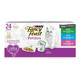 Fancy Feast Purina Gourmet Wet Cat Food Variety Pack Petites Gravy Collection Break-Apart Tubs 48 Servings - (Pack Of 24) 2.8 Oz. Tubs