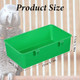 Fdclixuvol 2 Pack Bird Cage Feeder Hanging Plastic Food Water Bowls Parakeet Cage Accessories Bird Cages Feeder Convenient Small Animal Dish Food Container For Coop Parrot Finches Lovebirds (Green)