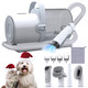 Fixr Dog Grooming Vacuum Pet Grooming Kit With Dog Clippers 2.5L Dust Cup 11000Pa Dogs Vacuum For Shedding Grooming 5 Grooming Tools Home Cleaning In 1 Low Noise Pet Grooming Vacuum For Dogs Pg50
