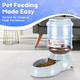 Flexzion Gravity Pet Feeder Food Dispenser (4-6 Lb Size) For Dogs Cats Automatic Replenish Dry Food Storage Container Bowl For Small Medium Breed Dog Cat Animal Feeding Watering Fountain Supplies