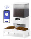 Fukumaru Automatic Cat Feeder Wifi Automatic Dog Feeder With Freshness Preservation 5L Timed Cat Food Dispenser With Elevated Bowls Up To 10 Meals Per Day
