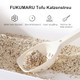 Fukumaru Tofu Cat Litter 6 Lbs Clumping Cat Litter Dust Unscented Flushable Tofu Litter Natural Lightweight And Low Tracking Kitty Litter Pellets Mixed Apple Wood 24/7 Odor Control