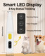 Furbona D Dog Paw Trimmer With Led Light 18 Mm Widen Blade 35 Db Low Noise Led Display Fully Waterproof Rechargeable Clipper For Dogs Cats Trimming Paws Eyes Ears Face And Rump