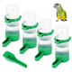 Gosear Bird Water Dispenser For Cage 4Pcs Water Bowl 140Ml Automatic No Mess Gravity Feeder Watering Supplies For Pet Parrot Parakeets Cockatiel Budgie Lovebirds And Other Birds