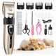 Happyyilida Dog Clippers For Grooming Low Noise Electric Quiet Adjustable Clipper Comb For Dog Grooming Kit Pet Hair Clippers Grooming Kit For Dogs At Home