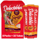 Hartz Delectables Squeeze Up Creamy Squeezable Puree Lickable Wet Cat Treats Grain  No Added Fillers No By-Products No Added Preservatives 0.5 Ounces Senior Chicken 32 Tubes Total