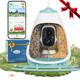 Hixx Smart Bird Feeder With Camera Dual Seed Chambers & Spill Resistant Solar-Powered Hd Birdhouse With Camera Ai Birds Species Recognition Real-Time App Alerts Ãƒ¢Ã‚Š¬Ã‚‚¬Å’ Ideal For Bird Lovers Blue