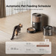 Imipaw Pet Automatic Cat Feeder And Water Fountain: 3L Timed Precise Cats Food Dispenser& Reliable Programming 1-6 Meals/Day- 3L Cat Water Dispenser With Filter- Auto Pet Feeder Easy To Clean