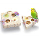 Jevnd 2Pcs Wooden Small Bird Foraging Toys Interactive Parakeet Foraging Toys For Cage Bird Enrichment Toys For Conure Slow Feeder Budgie Cage Toy Puzzle Parrot Toys For Small Sized Birds
