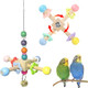 Jevnd 2Pcs Bird Spinner Toys For Parrots With Bells Natural Wood Parakeet Toys For Cage Bird Cage Accessories Chewing Hanging For Small And Medium Birds Cockatiel Conure Lovebird Budgie Quaker
