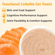 Just Try Creamy Lickable Puree Cat Grass Treats Hairball Control Functional With Taurine & Vitamin E 0.5 Ounces Each 20 Tubes