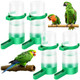 Lamoutor 4Pcs Bird Water Feeder Plastic Drinker Feeder Water Clip For Parrots Budgie Cockatiel Lovebirds