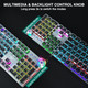 AULA F2088 Mechanical Gaming Keyboard, Tactile Brown Switches, LED Rainbow Backlit, Volume Controls, Removable Wrist Rest, Unique Cool Square Keycaps, Full Size Wired Keyboard for Windows/Mac/PC AULA F2088 Mechanical Gaming Keyboard, Tactile Brown Switches, LED Rainbow Backlit, Volume Controls, Removable Wrist Rest, Unique Cool Square Keycaps, Full Size Wired Keyboard for Windows/Mac/PC