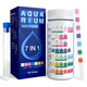 Mighty Care Aquarium Test Strips 7 In 1 For Freshwater 100 Strips Fish Tank Water Testing Kit For Aquarium Pond -Testing Nitrate Nitrite Hardness Chlorine Ph Carbonate Alkalinity Accurate