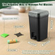 Mounting Up Small Pet Trash Can With Locking And Lid Hands- Pedal For Outdoor & Indoor Cat Litter Dog Poop Garbage Bin 5L/1.32 Gallon With 20Pcs Waste Bags & Activated Carbon Bag Us