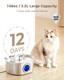 Neareal Cat Water Fountain Stainless Steel - Pet Drinking Fountain For Cats Indoor - 3.2L/108Oz Automatic Water Dispenser With Watering Level Window (1 Filter)