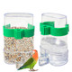 Nobgum 2 Pcs Automatic Bird Water Dispenser Bird Water Feeder Bottles Parrot Drinker Seed Food Container Parakeet Cage Accessories For Parakeet Budgies Cockatiel Lovebird Small Birds Canary Finch