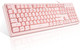 Basaltech Pink Keyboard with 7-Color LED Backlit, 104 Keys Quiet Silent Light Up Keyboard, 19-Key Anti-Ghosting Cheap Gaming Keyboard Mechanical Feeling Waterproof Wired USB for Computer, Mac, Laptop Basaltech Pink Keyboard with 7-Color LED Backlit, 104 Keys Quiet Silent Light Up Keyboard, 19-Key Anti-Ghosting Cheap Gaming Keyboard Mechanical Feeling Waterproof Wired USB for Computer, Mac, Laptop