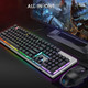 Beastron Gaming Keybaord and Mouse Gaming Mouse Pad, LED Rainbow Backlit USB Wired Computer Keyboard 104 Keys Mechanical Feel Gaming Keyboard Set for Windows PC Gamer, Black Beastron Gaming Keybaord and Mouse Gaming Mouse Pad, LED Rainbow Backlit USB Wired Computer Keyboard 104 Keys Mechanical Feel Gaming Keyboard Set for Windows PC Gamer, Black