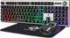 Beastron RGB Backlit Gaming Keyboard with Mouse Combo and Mouse pad, Multimedia Keyboard Knob,Mechanical Feel USB Wired Keyboard for Windows PC Beastron RGB Backlit Gaming Keyboard with Mouse Combo and Mouse pad, Multimedia Keyboard Knob,Mechanical Feel USB Wired Keyboard for Windows PC