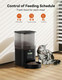 Olelica Automatic Cat & Dog Feeder - 5L Programmable 1-6 Meals Voice Recorder & Dual Power Supply
