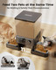 Oneisall Automatic Cat Feeder With 5G Wifi Automatic Cat Food Dispenser For 2 Cats Small Pets 20 Cups/5L Timed Dry Food Dispenser With App Control