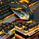 Iron Orange Yellow Gaming Keyboard Mouse Combo,104 Full Size Metallic Backlit Keyboard,LED Keyboard Color Change Lighted Keyboard,PC Computer USB Keyboard, Gamer Keyboard,for Prime Xbox One PS4 Gamer Iron Orange Yellow Gaming Keyboard Mouse Combo,104 Full Size Metallic Backlit Keyboard,LED Keyboard Color Change Lighted Keyboard,PC Computer USB Keyboard, Gamer Keyboard,for Prime Xbox One PS4 Gamer