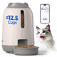 Papifeed Automatic Cat Feeder 2.4G Wifi Auto Cat Food Dispenser With App Control 3L Auto Pet Feeder With Dual Power Supply Detachable For Easy Clean For Cats And Small Dogs Grey
