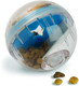 Pet Zone Iq Treat Ball Dog Treat Dispenser Toy Ball Interactive Toy - 4" Stimulation Slow Feeder