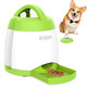 Petgeek Dog Treat Dispenser With Button Automatic Dog Feeder With Remote Control And Dual Power Supply Dogs Puzzle Toys And Interactive Pet Stimulation Toys For Indoor Or Outdoor Play(Green)