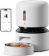 Petlibro Automatic Cat Feeder 5G Wifi Automatic Pet Feeder With Freshness Preservation 3L Timed Cat Feeders For Dry Food Up To 48 Portions 10 Meals Per Day Granary Pet Feeder For Cat/Dog White
