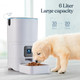 Pitpet Smart Automatic Cat Feeder - 6-L Reliable Automatic Cat Food Dispenser With Display Lcd Screen For Easy Set Up - (White)