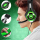 3.5mm PS4 Gaming Headset Headphone with Microphone and LED Light Compatible with Playstation 4, PS5, Xbox one, PC (Green) 3.5mm PS4 Gaming Headset Headphone with Microphone and LED Light Compatible with Playstation 4, PS5, Xbox one, PC (Green)
