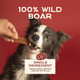 Smart Cookie Smart Cookie 100% Wild Boar Jerky Dog Treats - Single Ingredient Hypoallergenic Training Treat Strips For Dogs And Puppies With Sensitive Stomachs - 100% Boar Meat Grain  Made In Usa - 3Oz