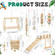Sonwyoung 10 Pcs Parrot Swing Toys And Bird Perches Platform With Climbing Ladder Chewing Standing Hanging Parakeet Toys Bird Cage Accessories For Budgerigar Conure Cockatiel
