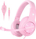 Gaming Headset for PS5,PS4,Xbox,PC, Kids Headphones with Mic for School Supplies,Pink Headphones Wired for Girls,Headset for Nintendo Switch,Pink Headset (Pink) Gaming Headset for PS5,PS4,Xbox,PC, Kids Headphones with Mic for School Supplies,Pink Headphones Wired for Girls,Headset for Nintendo Switch,Pink Headset (Pink)