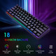 Portable 60% Mechanical Gaming Keyboard, Wired Keyboard with Blue Switches,LED Customization Backlit,61 Keys Ultra-Compact Mini Office Keyboard for PC/Mac/Xbox,Easy to Carry On Trip Portable 60% Mechanical Gaming Keyboard, Wired Keyboard with Blue Switches,LED Customization Backlit,61 Keys Ultra-Compact Mini Office Keyboard for PC/Mac/Xbox,Easy to Carry On Trip