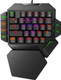 RGB One Handed Mechanical Gaming Keyboard,Colorful Backlit Professional Gaming Keyboard with Wrist Rest Support,USB Wired Single Hand Mechanical Keyboard for Game RGB One Handed Mechanical Gaming Keyboard,Colorful Backlit Professional Gaming Keyboard with Wrist Rest Support,USB Wired Single Hand Mechanical Keyboard for Game