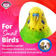 Super Bird Creations Super Bird Creations Sb872 Mini Xmas Tree Bird Toy Small/Medium Bird Size 7" X 2"