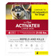 Tevrapet Activate Ii Flea And Tick Prevention For Dogs 4 Count Large Dogs 21-55 Lbs Topical Drops 4 Months Flea Treatment