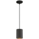 Access Lighting 29000-MBL-C Pilson Pendant 1-Light 60 Watts Matte Black