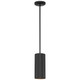 Access Lighting - HI Pilson - 1 Light Medium Pendant with Rigid Stem in Modern Style-10.5 Inches Tall and 4.75 Inches Wide-Matte Black Finish