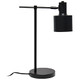 LALIA HOME Mid Century Modern Industrial Metal Table Lamp with On/Off Rocker Switch - Black