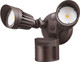LEONLITE COB LED Security Light, Motion Sensor Outdoor Lights, Dusk to Dawn, 100-277V, ETL Listed, Adjustable Heads, Motion Detector Flood Light for Outside, IP65 Waterproof, 5000K Daylight, White