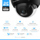 Amcrest 5MP POE Camera, Outdoor Vandal Dome Security POE IP Camera, 5-Megapixel, 98ft NightVision, 2.8mm Lens, IP67, IK10 Resistance, MicroSD 256GB (Sold Separately), Cloud, NVR (IP5M-D1188EB-28MM)