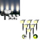 Linkind 6 Pack Solar Lights Outdoor StarRayS & 6 Pack Warm White Spotlight SP004