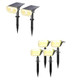 Linkind Solar Spotlights Outdoor, 10 Lighting Modes Color Changing Lights Outdoor, Solar Lights Outdoor Waterproof IP67 for Christmas Decorations, Yard